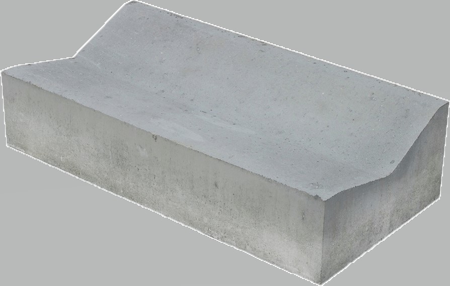 Прикромочный железобетонный лоток 1000x500x230 мм Б 1-18-50 Серия 3.503.1-66